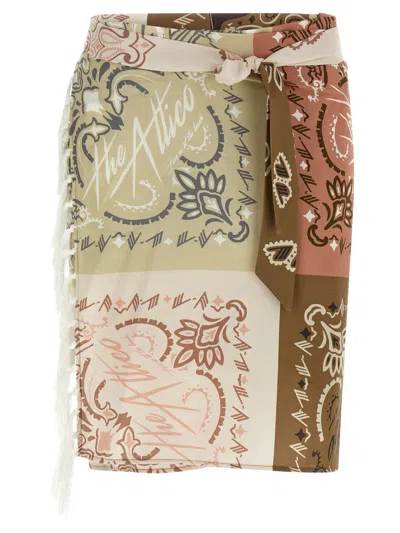 Attico Bandana Print Sarong Beachwear Multicolor