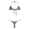 Attico Zebra Print Bikini Set