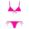 Attico Bikini Mit Schleifenverschluss In Pink