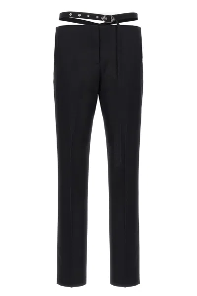 ATTICO THE ATTICO BELT DETAIL TROUSERS