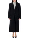 Attico Waist Belted Long Length Lapels In Black