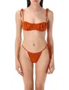 Attico Ruched Balconette Bikini Adjustable Straps