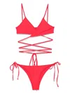 Attico Wrap-around Straps Triangle Top Bikini