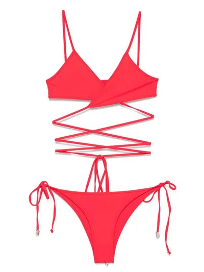 ATTICO THE ATTICO BIKINI WITH RUBBER LOGO