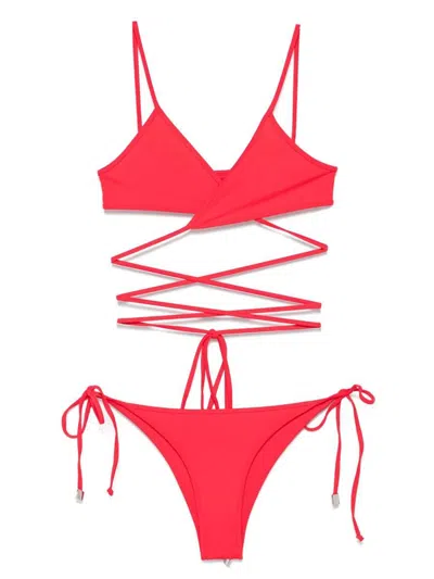 ATTICO THE ATTICO BIKINI WITH RUBBER LOGO