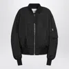 Attico The  Black Anja Zip Bomber Women