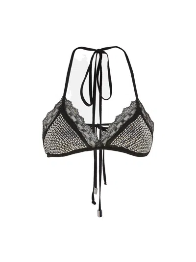 ATTICO THE ATTICO BLACK BRA