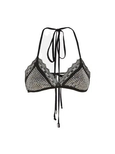 ATTICO THE ATTICO BLACK BRA