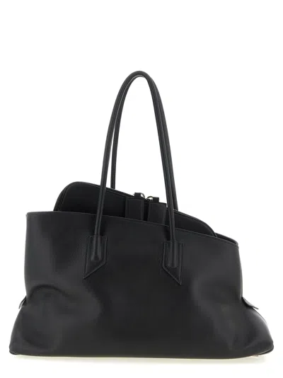 Attico The  Black Calfskin Shoulder Women's Bag