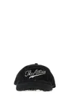 Attico The  Black Cotton Baseball Cap In Burgundy