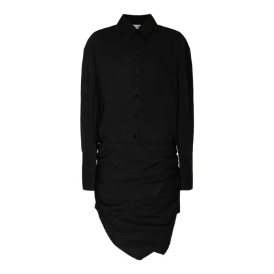 Attico The  Black Cotton Dress