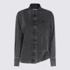 Attico Black Cotton Shirt In Black