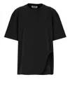 Attico Logo Embroidered Oversized T-shirt In Black
