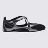Attico Modern Flat Shoes With Cross-strap Detail In Black