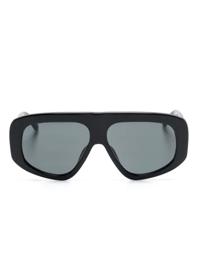 Attico Full Frame Sunglasses In Black