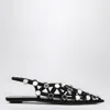 Attico Grid Ballerina In Black