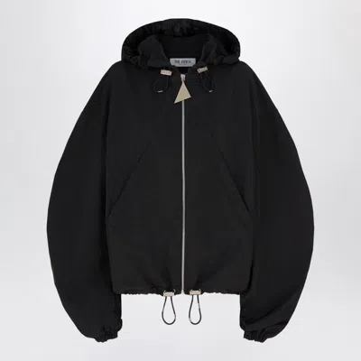 ATTICO THE ATTICO  BLACK HOODED BOMBER JACKET