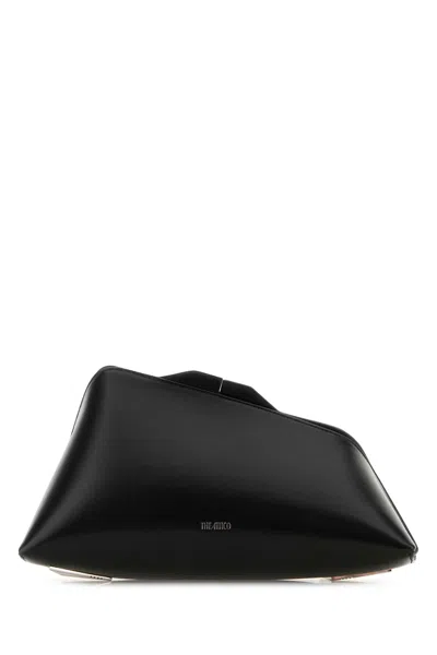 Attico The  Black Leather 8.30 Pm Clutch