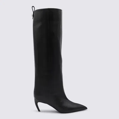 Attico The  Black Leather Boots