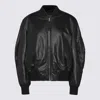 Attico Anja Leather Bomber Jacket