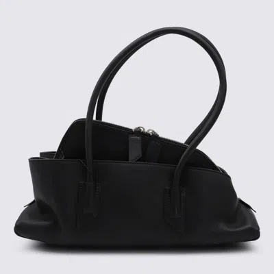 Attico The  Black Leather La Passeggiata Small Shoulder Bag