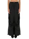 Attico Nylon Long Pant In Black
