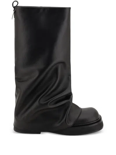 Attico The  Black 'robin' Combat Boots