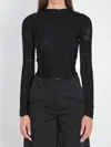 Attico The  Black Sweater In Black