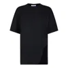 Attico The  Black T-shirt In Black