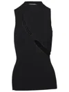 Attico Viscose Top In Black