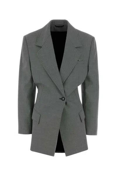 Attico The  Blazer In Gray