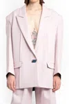 Attico Single-breasted Blazer In Pink