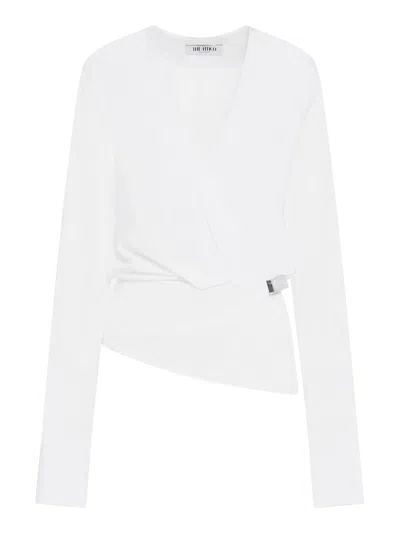 Attico Long-sleeved T-shirt In White