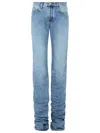 Attico Extra Long Slouchy Denim Jeans For Tall Individuals In Blue