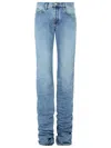 Attico Blue Long Jeans In Blue