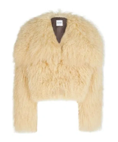 Attico The  Bomber Coat In Yellow
