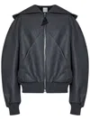 Attico Bomber Jacket In Grey