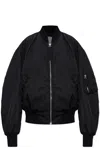 Attico Tech Bomber Jacket In Black