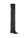 Attico Knee-high Boots With Pointed Toe And Stiletto Heel