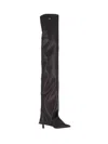 Attico Knee-high Boots With Pointed Toe And Stiletto Heel