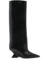 Attico Cheope Tube Boots In Black
