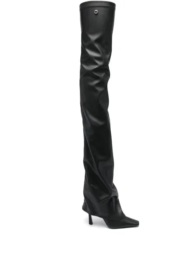 ATTICO THE ATTICO 'ROBIN OTK THINGH HIGH BOOTS' BACK BOOTS