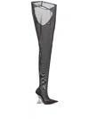 Attico Cheopissima 105mm Thigh-high Boots In Black