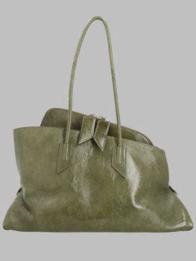 Attico The  Borsa "la Passeggiata" Medium In Green