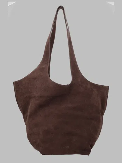 Attico The  Borsa Tote "la Scoop Large" In Brown
