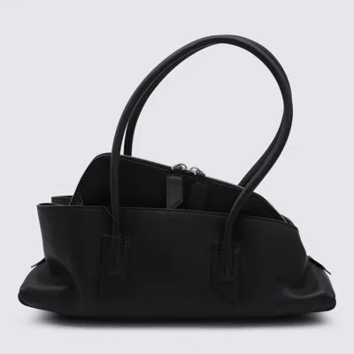 Attico The  La Passeggiata Small Top Handle Tote Bag In Black