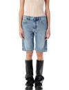 ATTICO THE ATTICO BOYFRIEND SHORT DENIM PANTS
