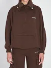 Attico Oversized Blouson With High Collar In Brown
