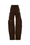 Attico Cargo Fern Pants In Brown