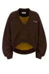 Attico The  Brown Cotton Sweatshirt